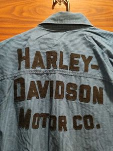 Harley-Davidson Blue Pinstripe Shirt