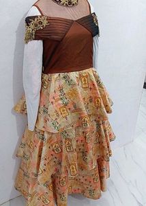 Beautiful Tiered Ethnic Gown