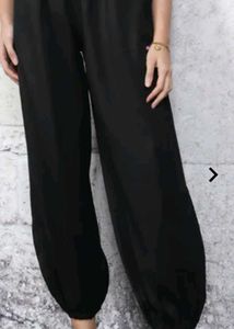 Chic High-Waisted Black Palazzo Pants