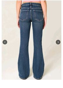 High waisted Flared Dark Wash Jeans