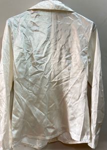 Elegant Satin Button-Down Shirt