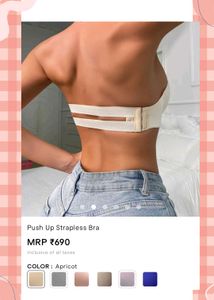 Push Up Strapless Bra