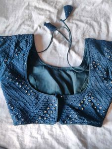 Stunning Blue Sequined Lehenga Choli