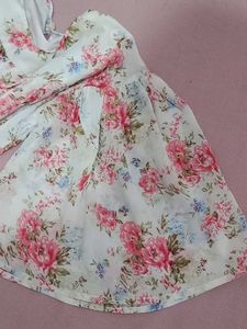 Elegant Floral Print Kurta