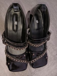 Gothic Style Trending Chain Platform Shoes