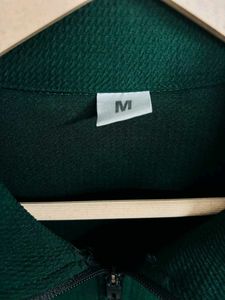 Men's Green Quarter Zip Pullover