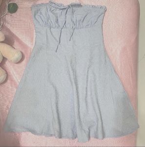 Light Blue Strapless Mini Dress