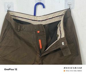 Nice Pair Of SCULLERS Cotton (Lines) Chinos - 34 W