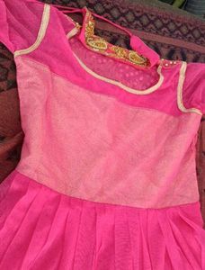 Stunning Pink Embellished Ethnic Gown