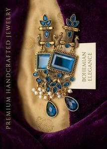 Bohemian Elegance Peacock Earrings