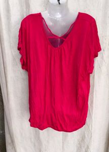 V-Neck Butterfly Print Top