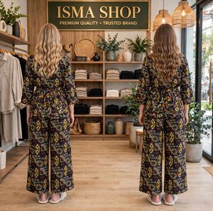 Boho Print Jumpsuit with Belt