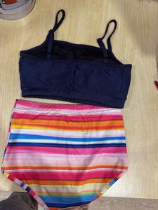 Striped Swimsuit Set