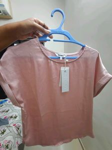 Elegant Pink Satin Top