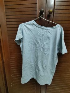Light Blue "Positive Energy" Graphic Tee