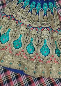 Embroidered Blue Lehenga choli set