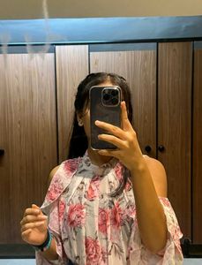 Chic Floral Cold Shoulder Top