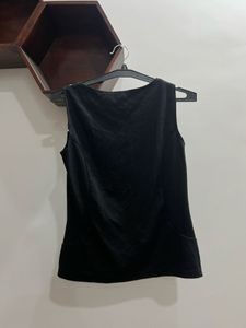Black &amp; White Striped Sleeveless Top