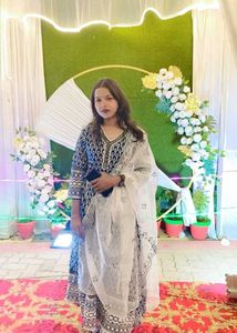 Suit With Pant And Dupatta Set
