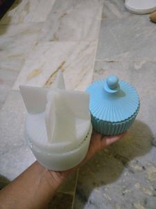 Ribbed Jar Silicone Mold