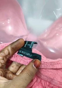 Pink Tie-Front Crop Top