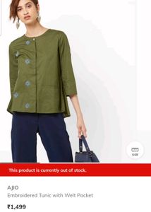 Green Embroidered Kurta
