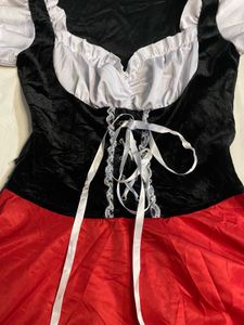 Traditional Red &amp; Black German Dress