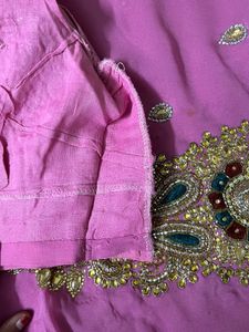 wedding/party wear saree with blouse