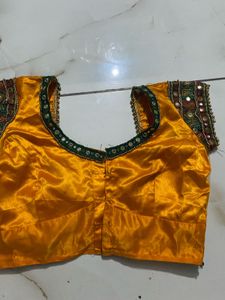 Embellished Yellow saree