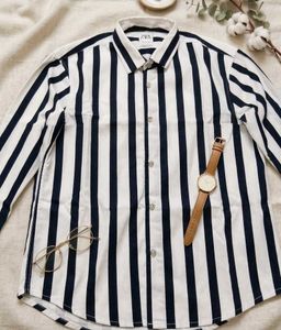 Men's Striped Long Sleeve Shirt