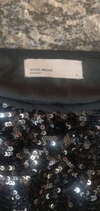 Black Sequins Top