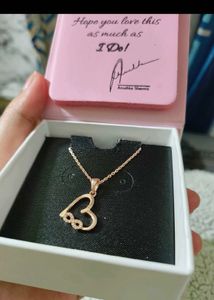 Anushka Sharma Heart Infinity Necklace