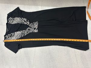 Chic Black &amp; White Print Dress