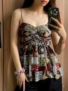 Boho Patchwork Camisole Top