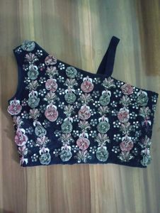 Embellished One Shoulder Blouse