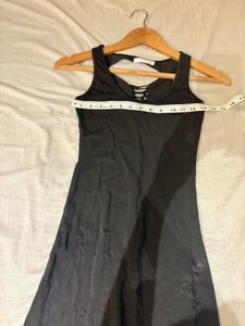 Black Maxi Dress With Strappy Back