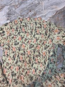 Chic Floral Smocked Top