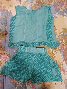 Teal Printed Summer Set