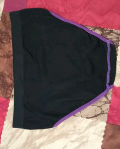 Comfortable Black &amp; Purple Trim Briefs