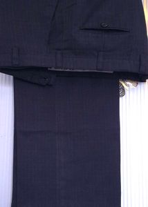 Men's Dark Striped Trousers