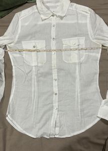 H&amp;M Classic White Long Sleeve Shirt