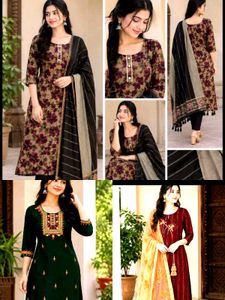 combo pack of 3pure cotton kurti set