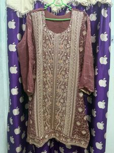 Embroidered Kurta with Dupatta