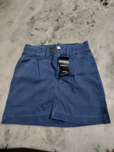 Forever 21 Blue Denim Mini Skirt