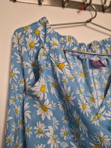 Floral Daisy Print Shirt and pant coord set