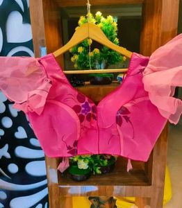 Stylish Pink Floral Blouse