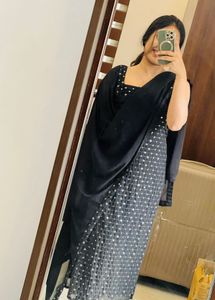 Elegant Black Kurta Set with Dupatta