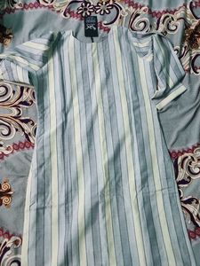 new article Striped Kurta Set with Dupatta