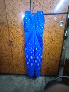 Blue golden boho jumpsuit