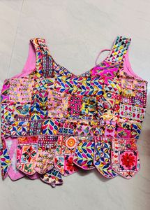 Vibrant Patchwork Blouse